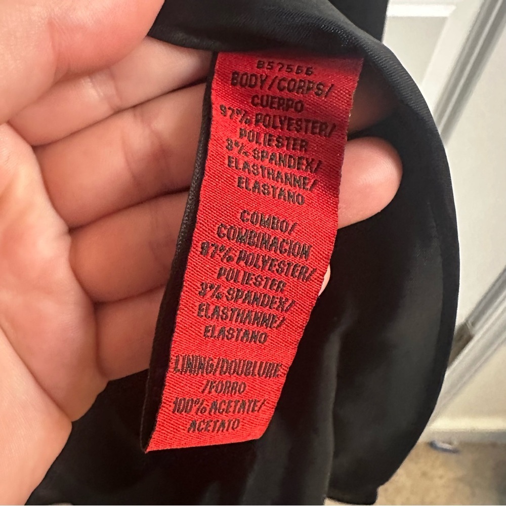 JS Collections Black & White Pleated Bodice Formal Gown Women’s Size 4 - Picture 9 of 16